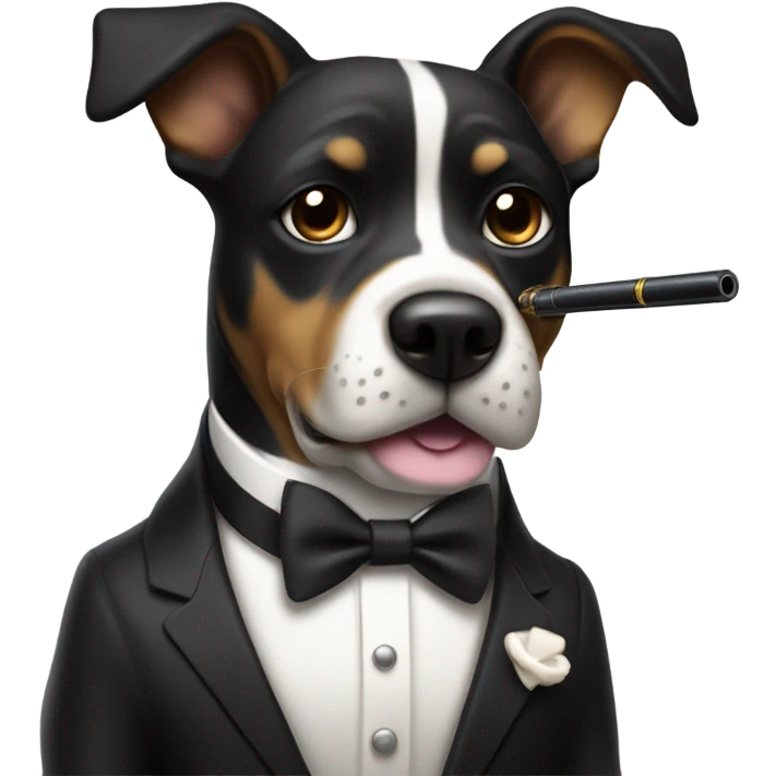 James Bond as a dog emoji