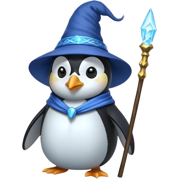 Penguin Wizard emoji