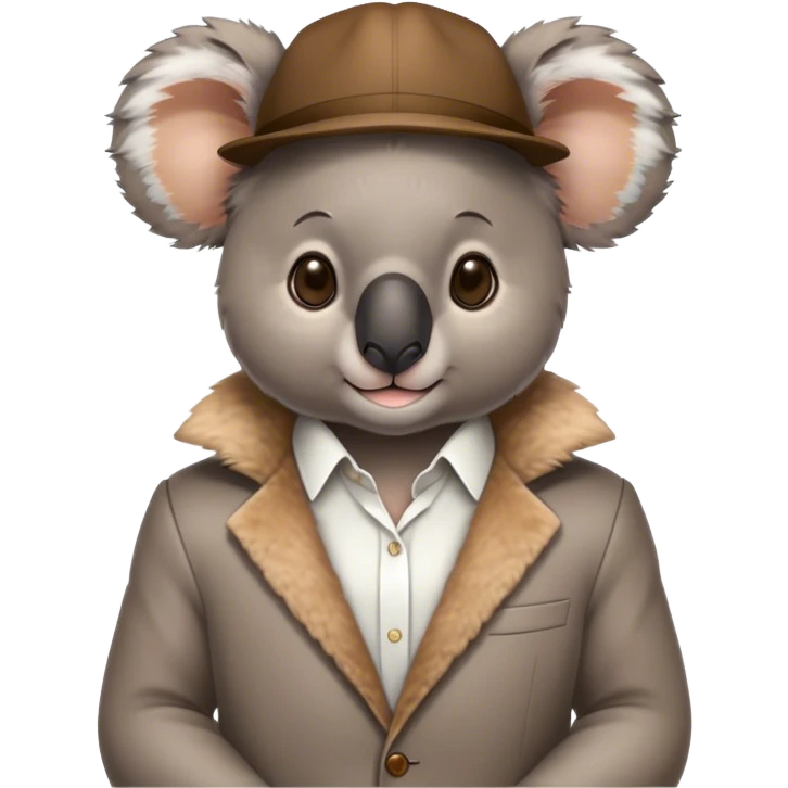 Fashionable koala emoji