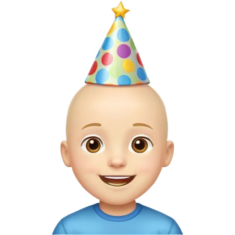 bald cute boy celebration emoji emoji