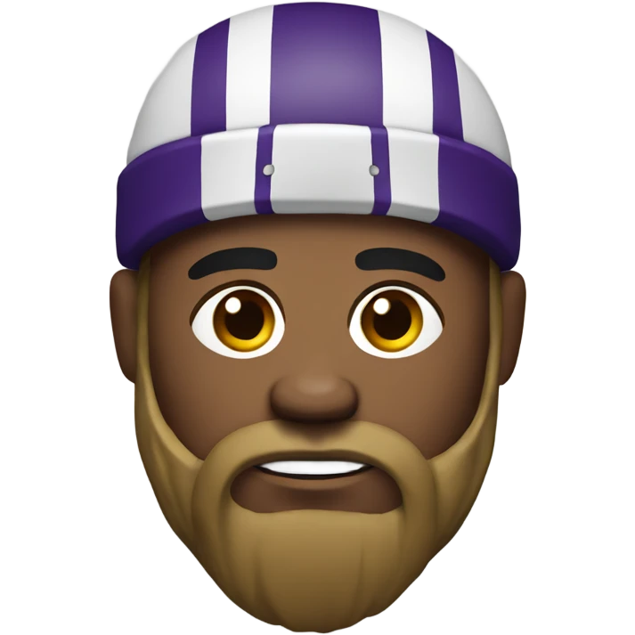 Minnesota Viking with a black eye emoji