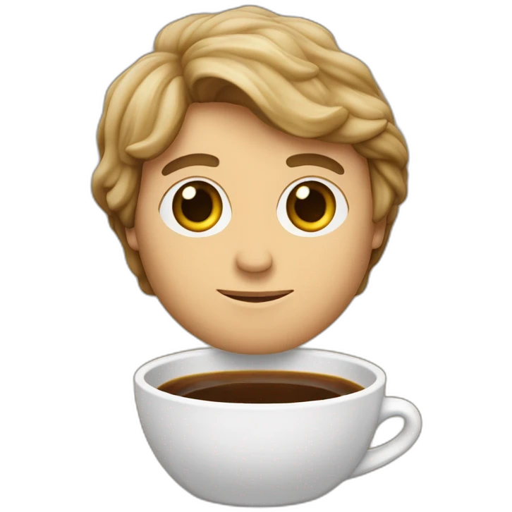 Luke dans Star Wars buvant un café emoji