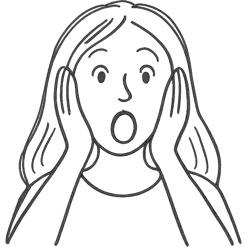 shocked woman emoji
