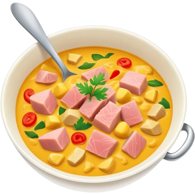 Tuna coconut curry  emoji
