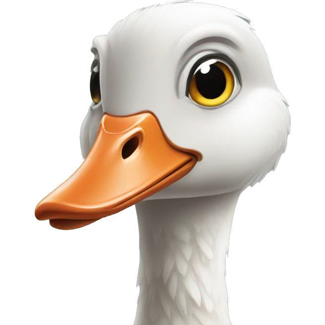 suspicious goose emoji