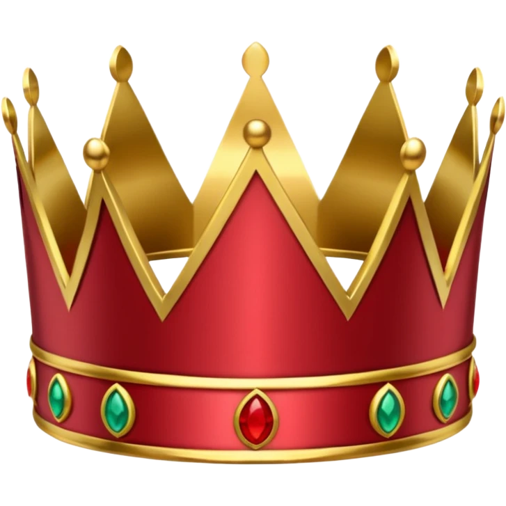 Gold laurel crown with crimson core. emoji