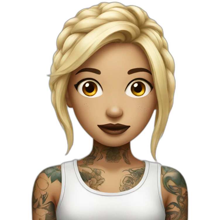 tattoo girl emoji