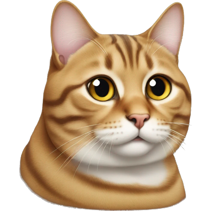 Tabby fat cat  emoji