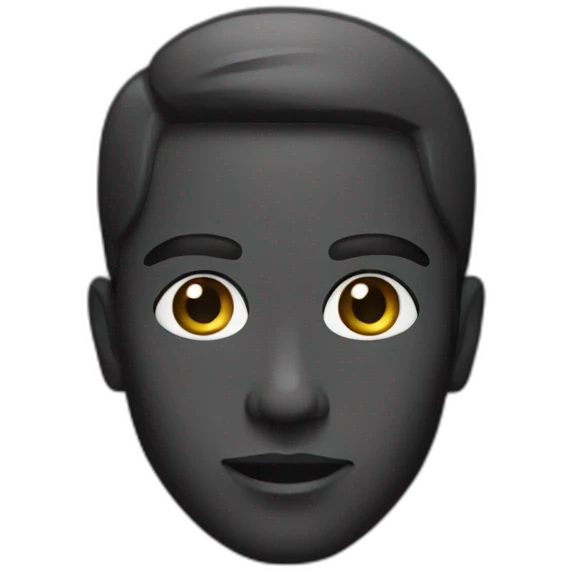 Black M emoji