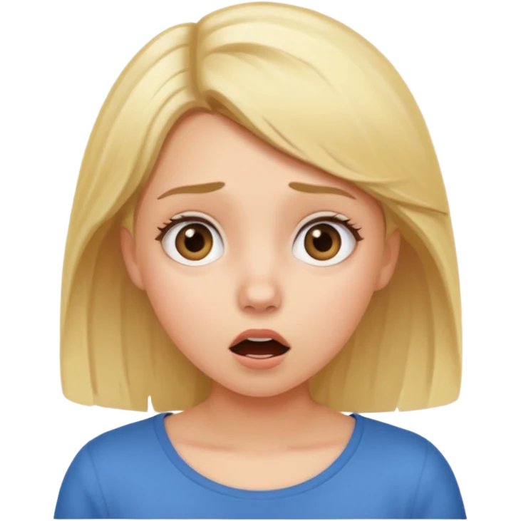 УДИВЛЕННАЯ ДЕВУШКА emoji
