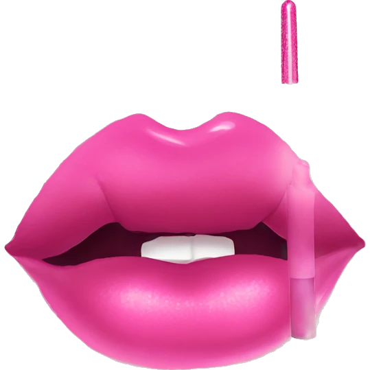 pink lipgloss emoji