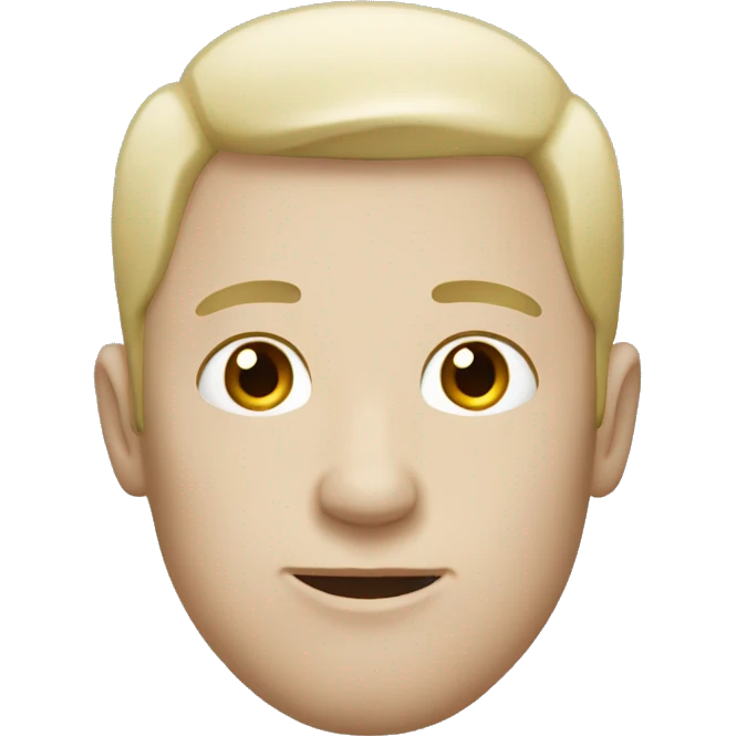 White skin, white eyes man emoji