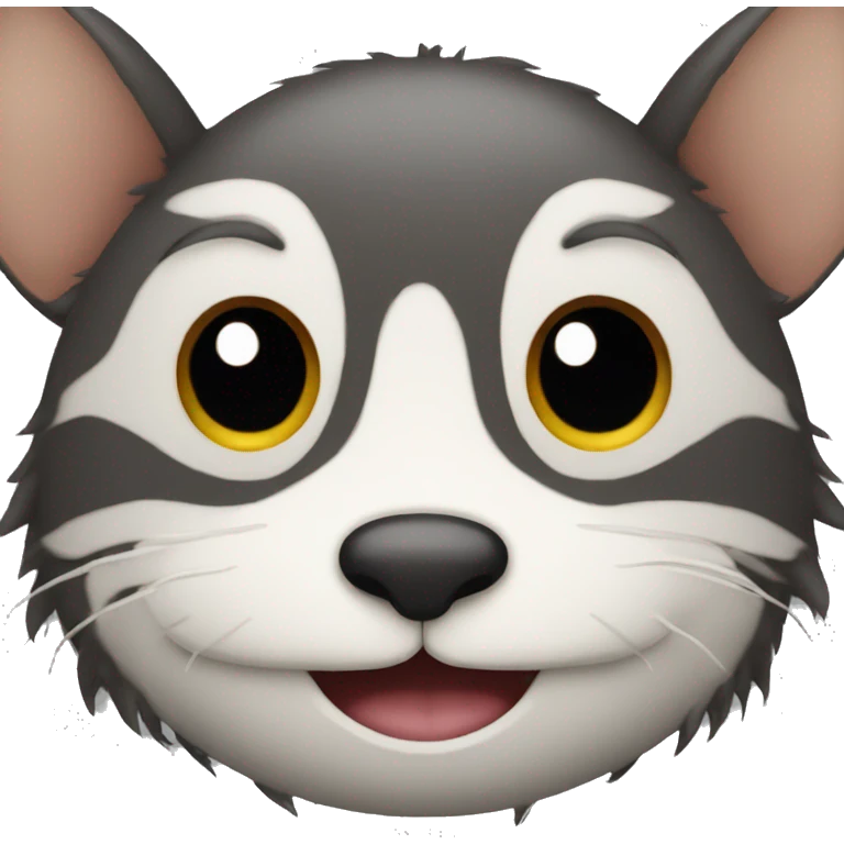 Human smiley face with furry ears and snout emoji