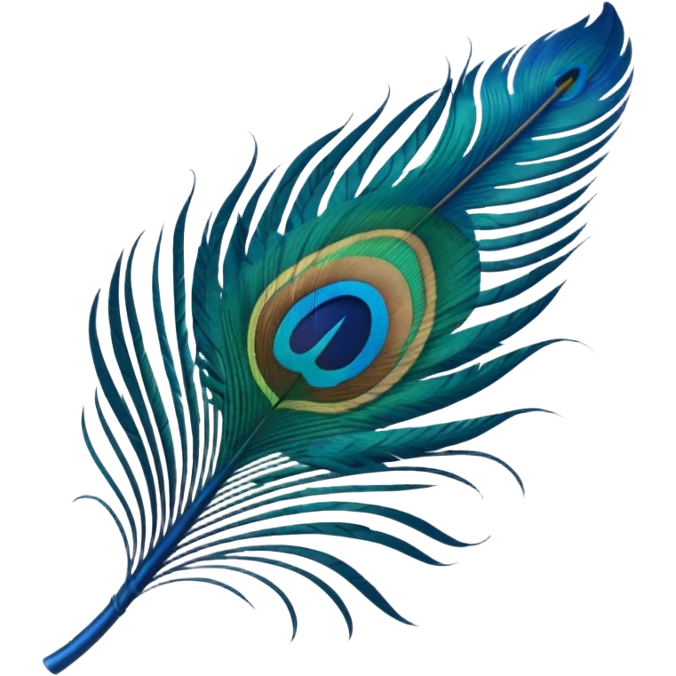 Peacock feather emoji
