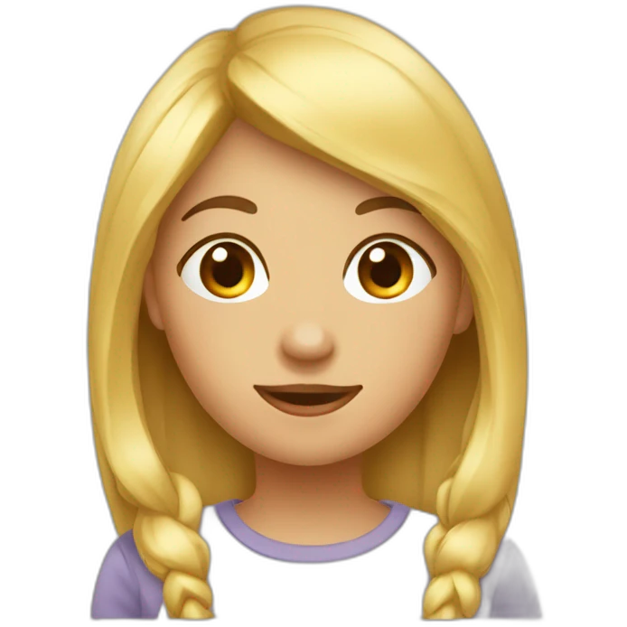 Fille pense à garçon emoji