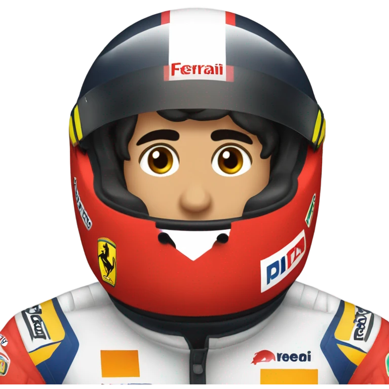 Carlos sainz in a Ferrari racing suit  emoji