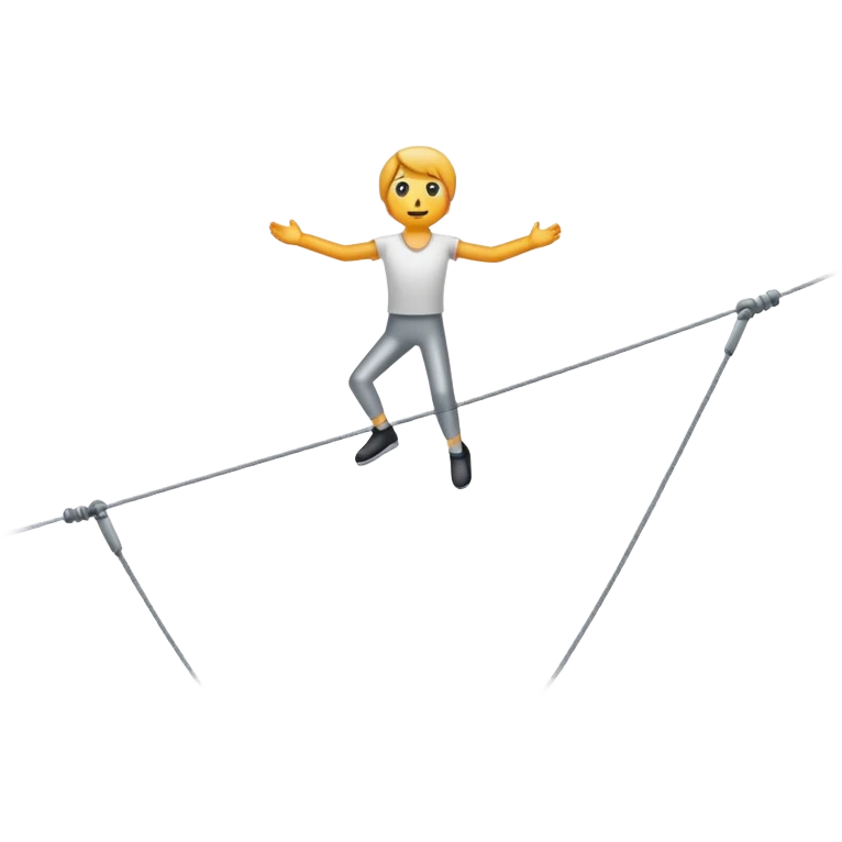 tightrope 
 emoji