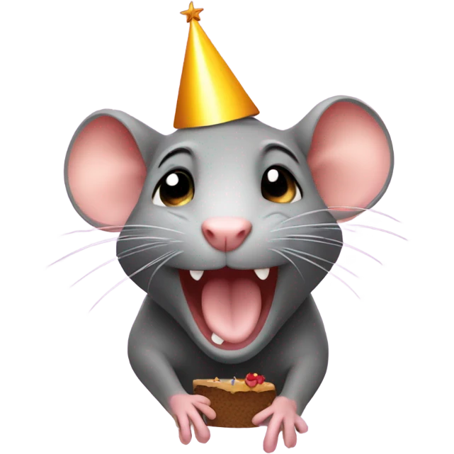 Happy birthday rat emoji