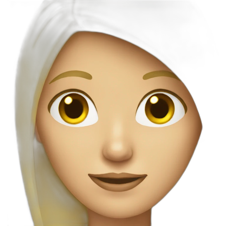 blonde woman with cell phone emoji