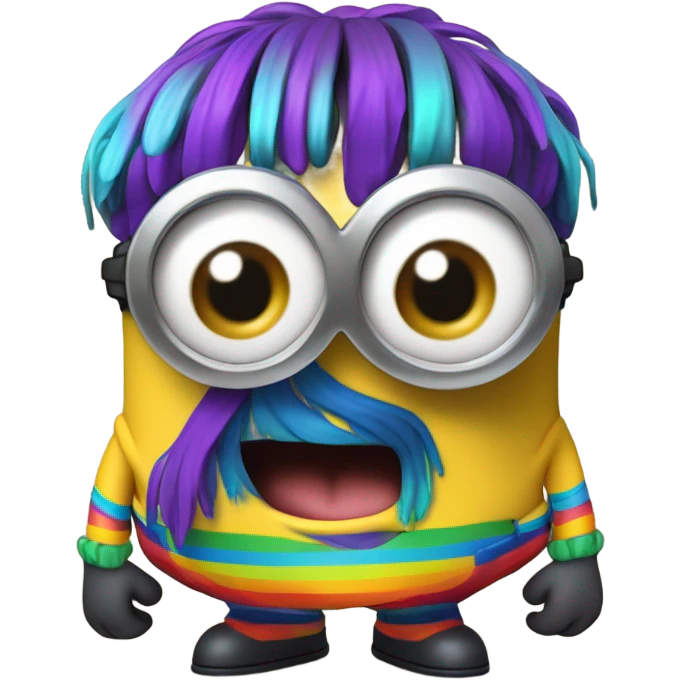 rainbow minion emoji