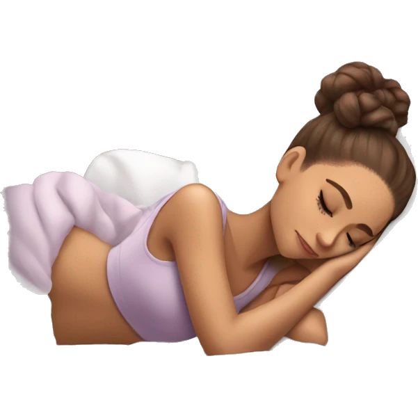 Ariana Grande sleeping emoji