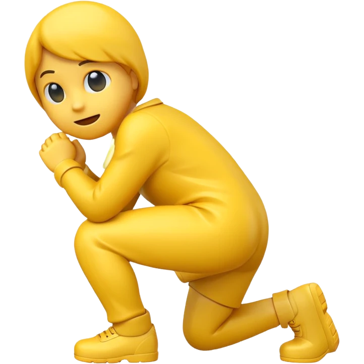 crouching emoji emoji