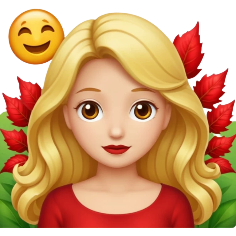 Una pradera con muchas setas y hadas emoji