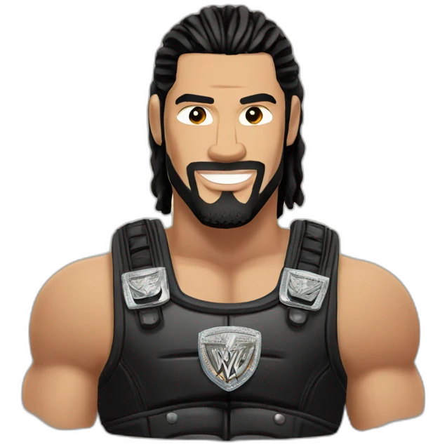 Roman reigns with WWE title emoji