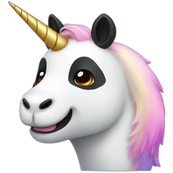 Panda unicorn emoji