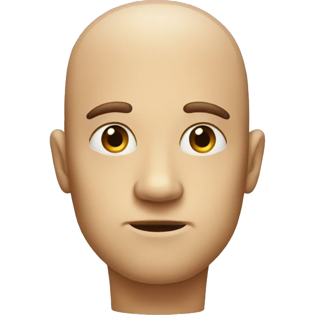 head with a HUGE forehead emoji