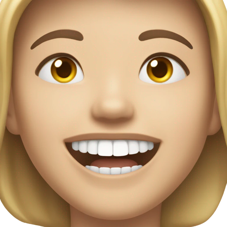 Golden smile ￼ emoji