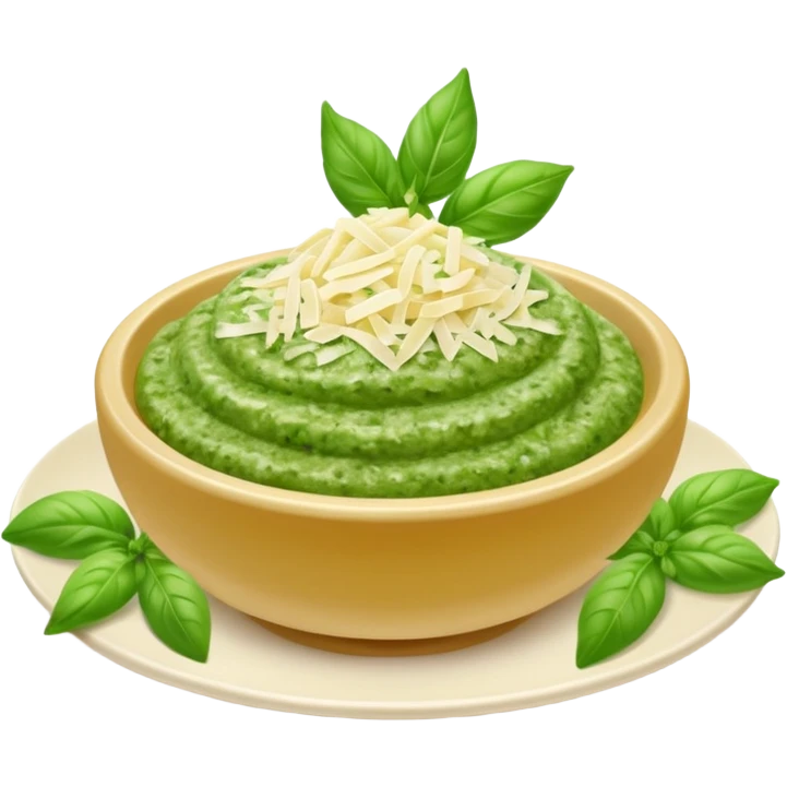 Pesto soslu tavuklu makarna emoji