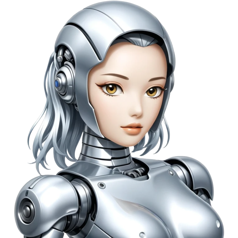 Sorayama sexy robot chrome glossy full sfw emoji
