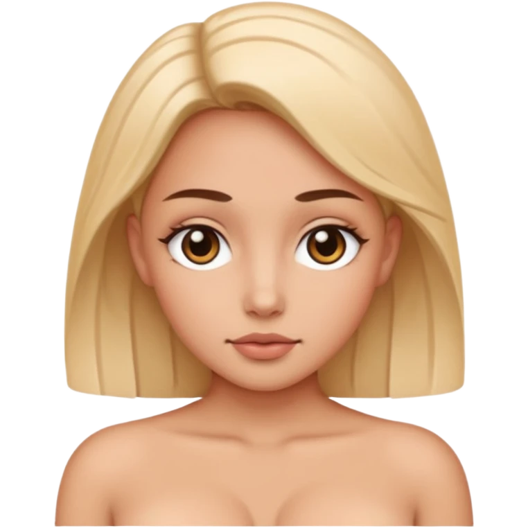Naked realistic breast  emoji