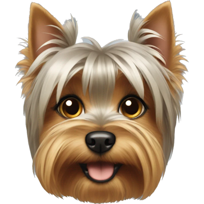 A cute yorkshire terrier emoji