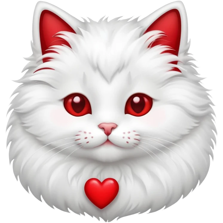 кошка в сердечках emoji