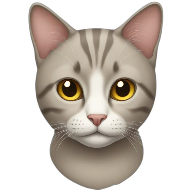 cat with no ears emoji