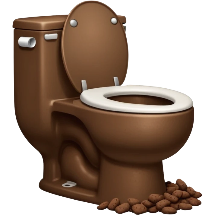 Poop with toilet emoji