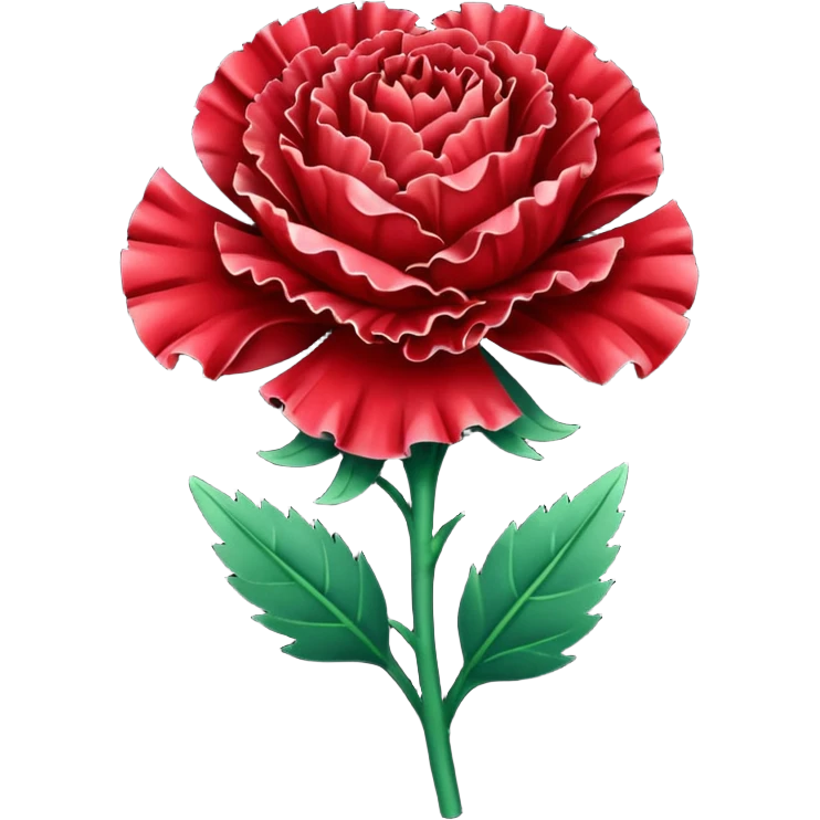 Un clavel rojo  emoji