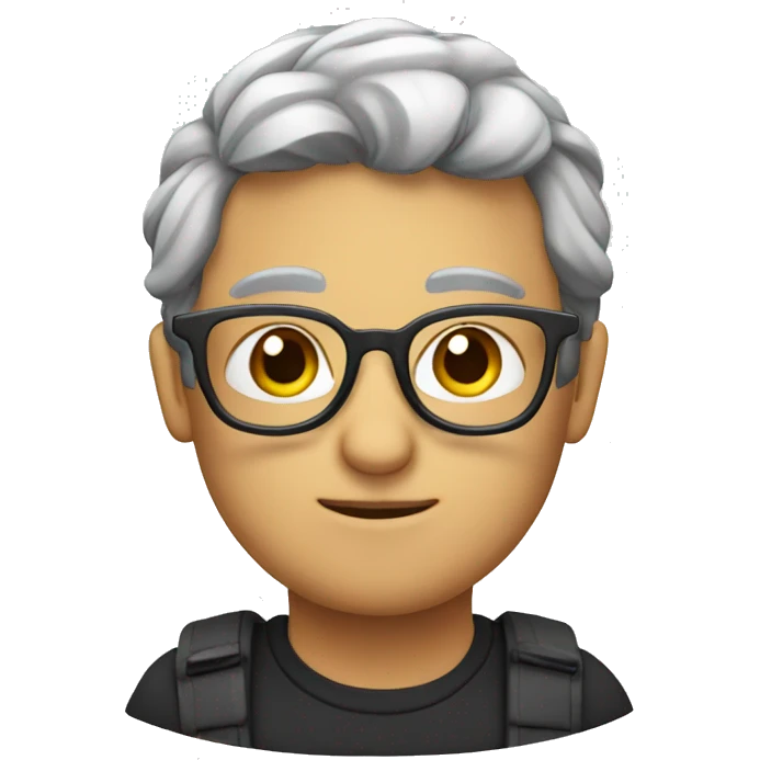 Feid with glasses emoji