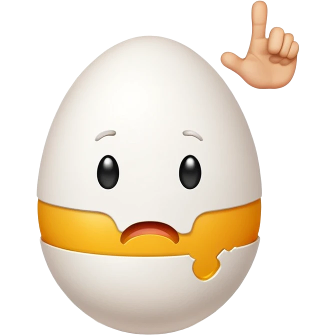 sad egg with thumbs down emoji