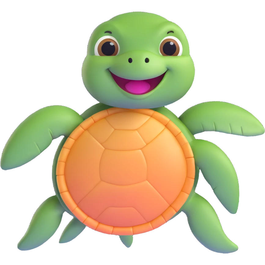 smiling sea turtle emoji