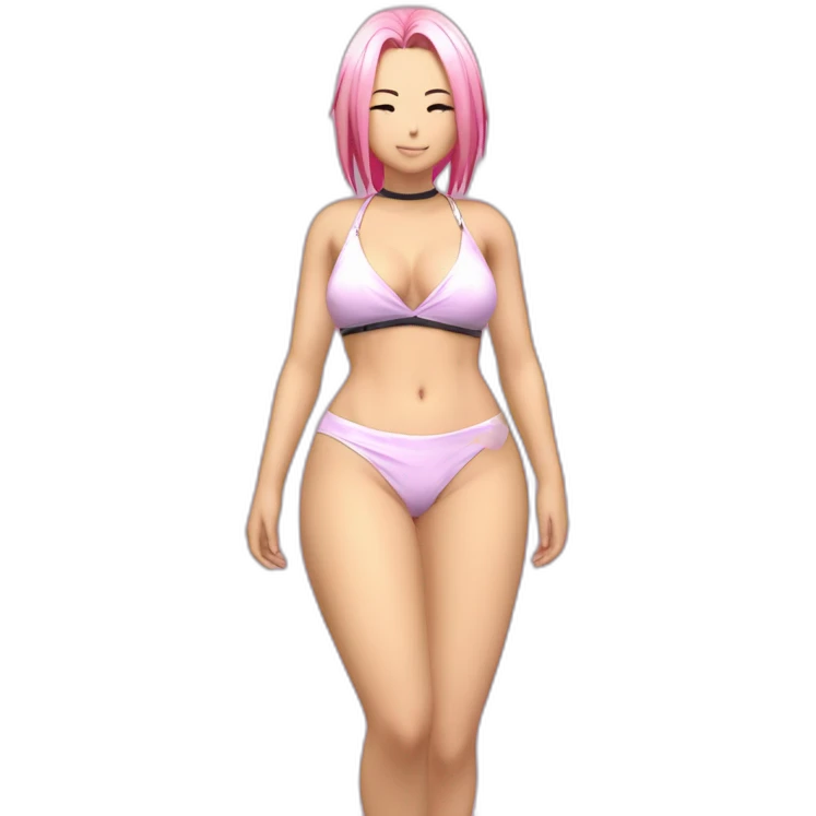 sakura haruno full body pawg micro bikini back focus emoji