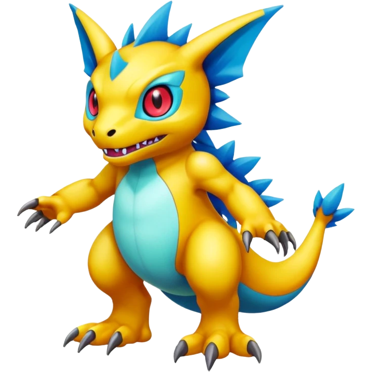 Digimon-Fakémon creature hybrid full body emoji