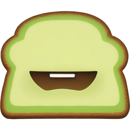 Toast with avocado emoji