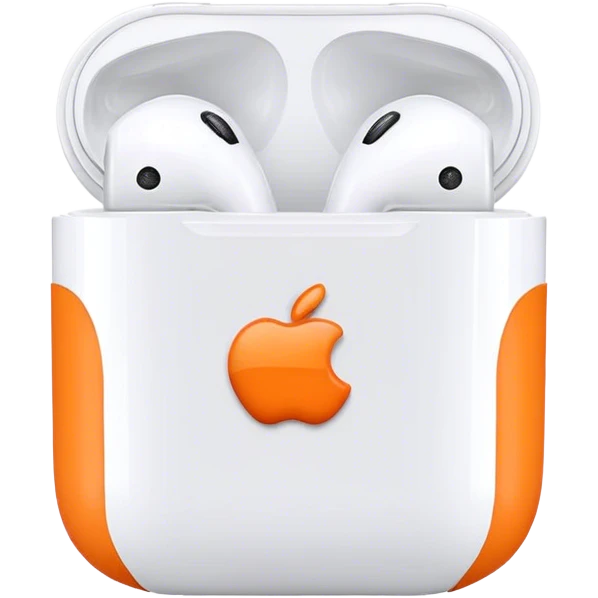 Orange AirPods  emoji