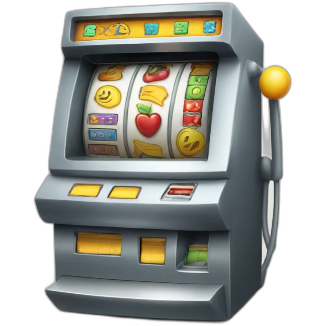 Book combined with slots machine emoji