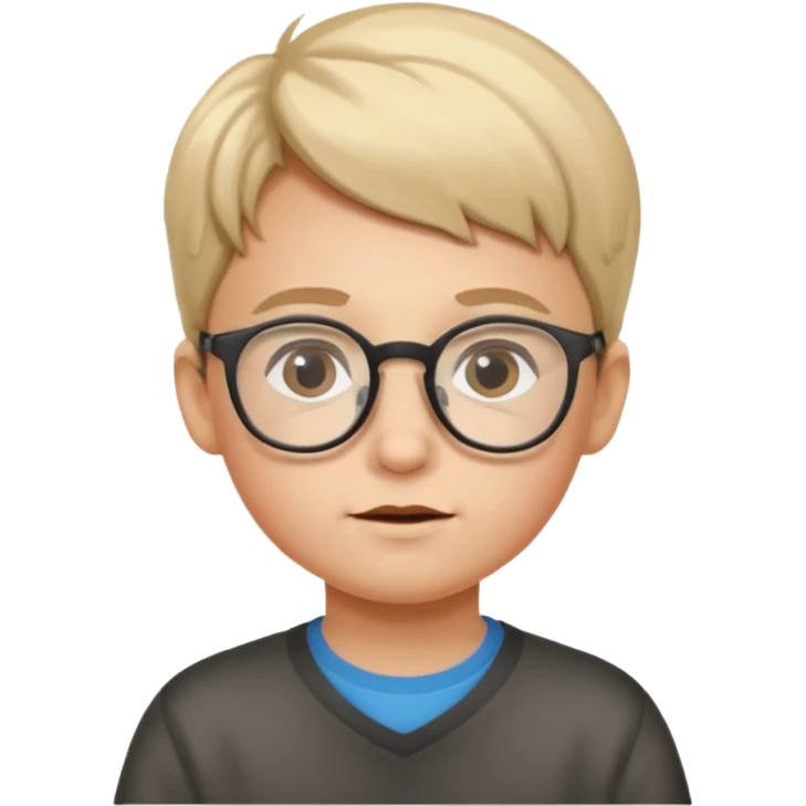kid with optical emoji
