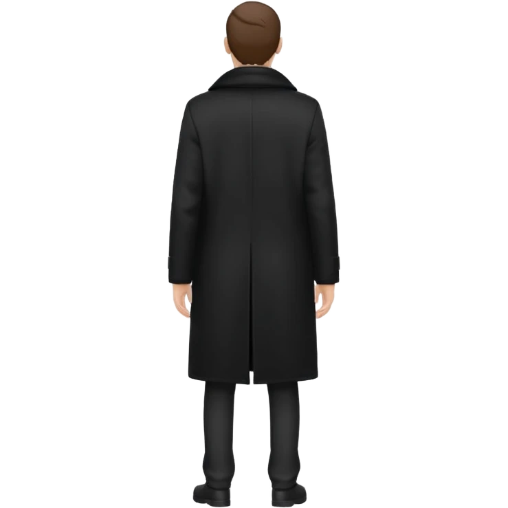 anonymous person standing view from the back emoji