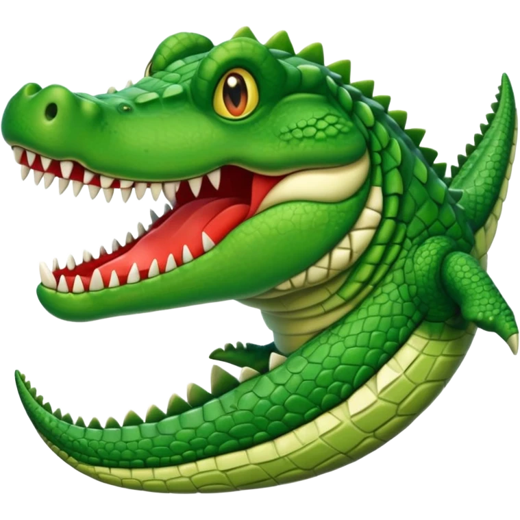 Un avión con cara de cocodrilo emoji